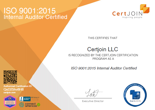 9001 internal auditor