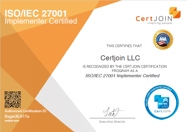 ISO_IEC 27001 Implementer Certified