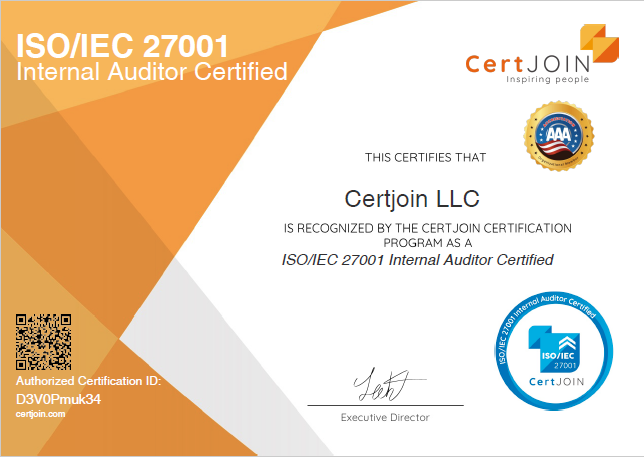 ISO_IEC 27001 Internal Auditor Certified